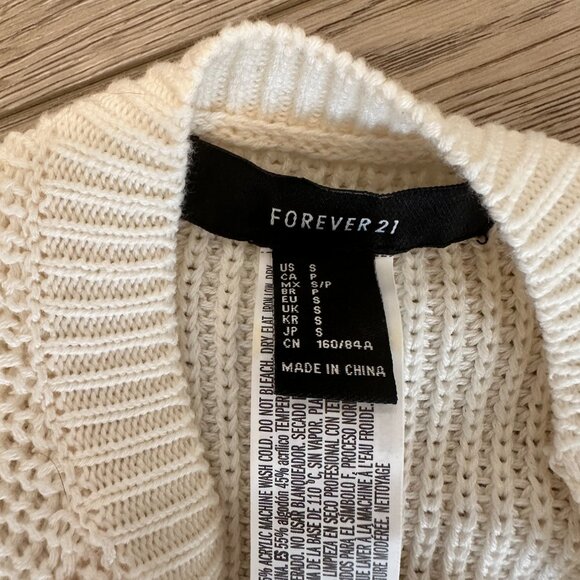 Forever 21 Open Side Tie Sleeveless Sweater Top - Picture 4 of 5